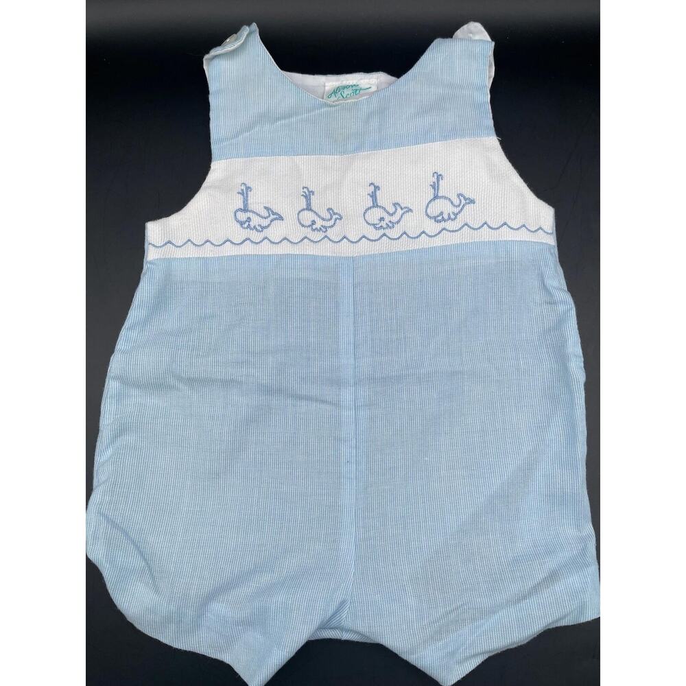 Vintage 1970's Alison Scott One Piece Baby Whale Bubble Size 9 Months